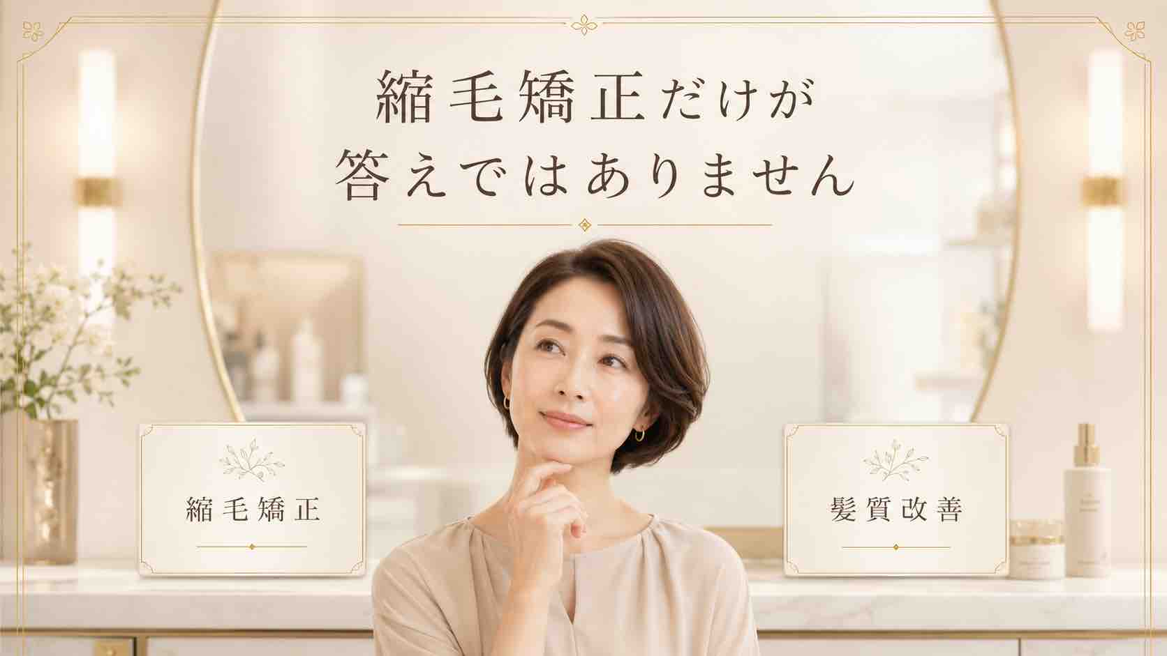 縮毛矯正だけが答えではありません